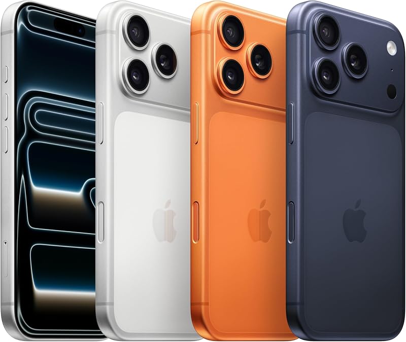 iPhone 17 Pro 256 GB: display 6,3", ProMotion fino a 120Hz, chip A19 Pro, autonomia senza precedenti, sistema di fotocamere Pro Fusion con fotocamera frontale Center Stage; Arancione cosmico