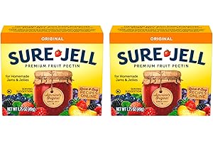 SURE-JELL Sure Jell Premium Fruit Pectin For Homemade Jams And Jellies, 100% Natural, 1.75 Ounce (Pack of 2)