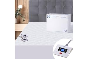 Sealy Heated Mattress Pad Cal King Size 72x84 Inch | Luxury Quilted Waterproof Electric Mattress Cover with 10 Heat Setting Dual Controller & 1-12 Hours Auto Shut Off | Fit Up to 17" Deep Pocket