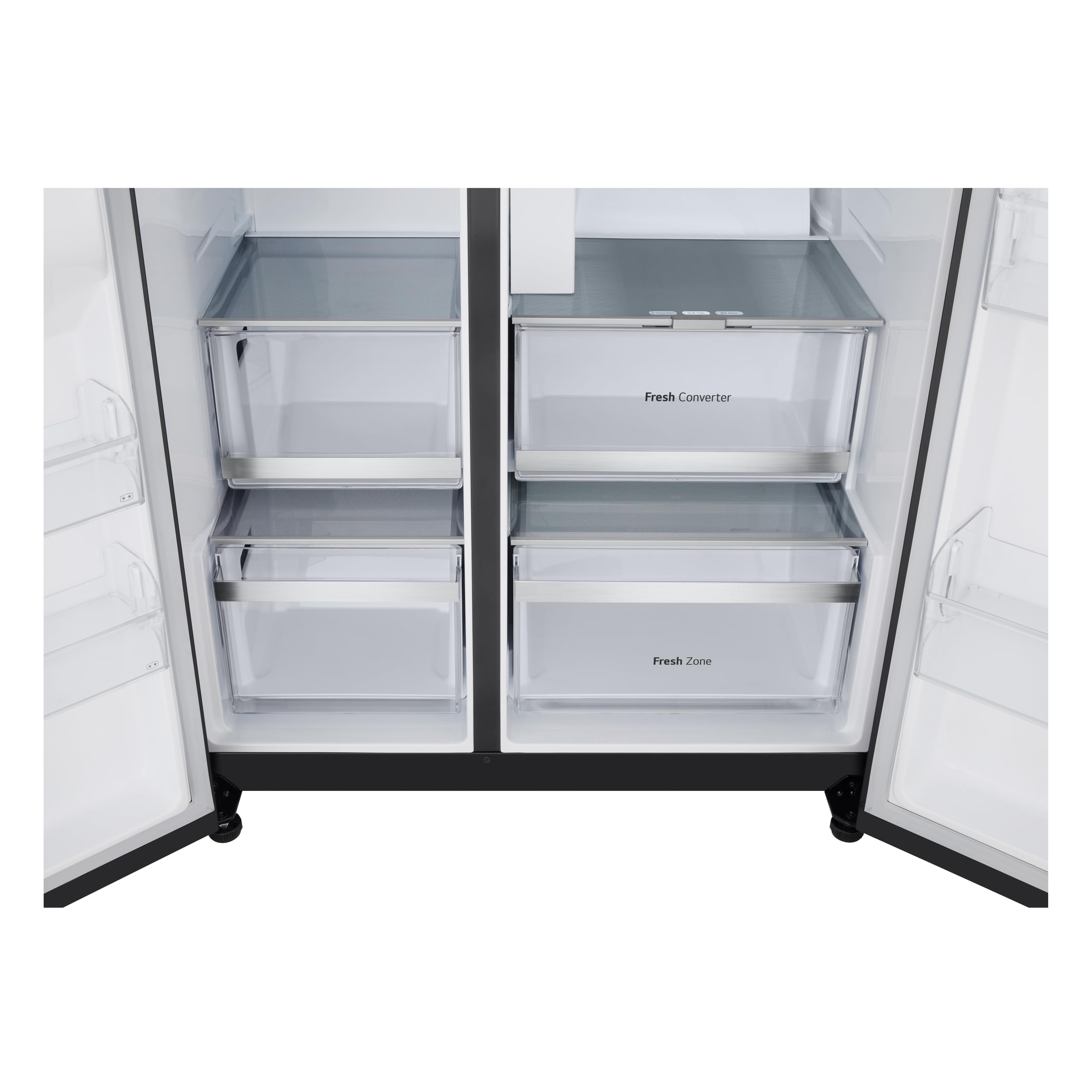 LG GSLE81EPBD Side-by-Side Kühlschrank, 628 L, mit Eis-, Crushed Ice- & Wasserspender, UVnano, LINEARCooling®, DoorCooling+, Total NoFrost, Wassertank, Wi-Fi, Smart Inverter, Schwarz [Energieklasse D] 5