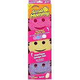 Scrub Mommy Kitchen Sponges - Dual-Sided Dish Sponges for Scrubbing - Non-Scratch Cleaning Sponges for Washing Dishes, Bathroom &amp; Multi-Surface Cleaning - Online Exclusive (3 Count)