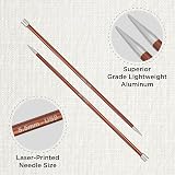 KnitPro Zing Single Pointed Needles 10" 5.50mm (25cm) Aluminium view 2