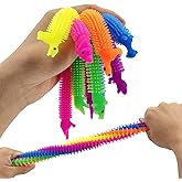 Zayin Stretchy Dinosaur Noodles String Fidget Toy,Unique Sensory ADHD Sensory Toys Good for Kids and Adults with ADD,ADHD,OCD