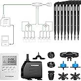 VIVOSUN Professional Automatic Drip Irrigation Kits, 15W Output, All in One Professional Grow Kit- Includes Pump, Timer and R