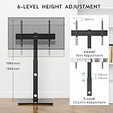 BONTEC TV Floor Stand 30-70 inch Swivel Height Adjustable 600x400 VESA view 4