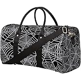 Travel Duffel Bag Spider Web Network Pattern Sport Gym Bag Weekender Overnight Bag carry on bag Training Shoulder for Women Men Boys Girls