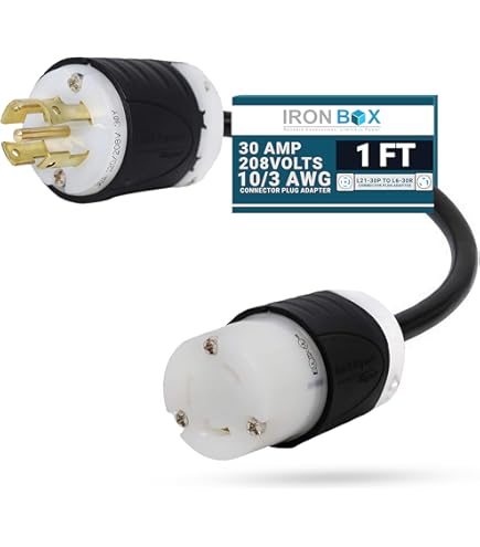 Amazon.com: Parkworld 61292 AC Adapter Cord NEMA L21-30P to L6-30R