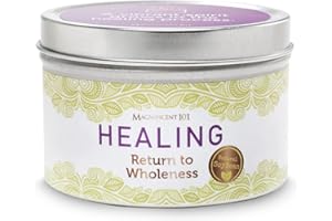 Magnificent 101 Healing & Manifestation Smudge Candle | 6 Oz - 35 Hour Burn | Palo Santo, Sandalwood, Sage Leaves & Lavender Oils