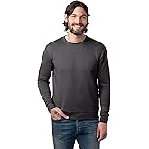 Alternative Men's Sweatshirt, Eco-Cozy Pullover Lightweight Fleece Crewneck