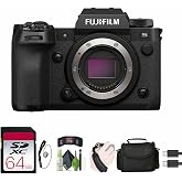 Fujifilm X-H2S Mirrorless Camera Body with Camera Case Bundle | For Photography, Video &amp; Content Creation | Includes Lens Cap Keeper, 64GB Memory Card, Memory Card Wallet, Hand Strap + More