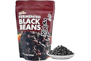 Apexy Premium Fermented Black Beans, Douchi, Authentic Asian Recipes Natural and Flavorful, Traditional Asian Seasoning & Ing