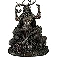 VERONESE DESIGN 9 Inch Cernunnos Celtic Horn God of Nature and Wildlife Cold Cast Resin Statue Bronze Finish