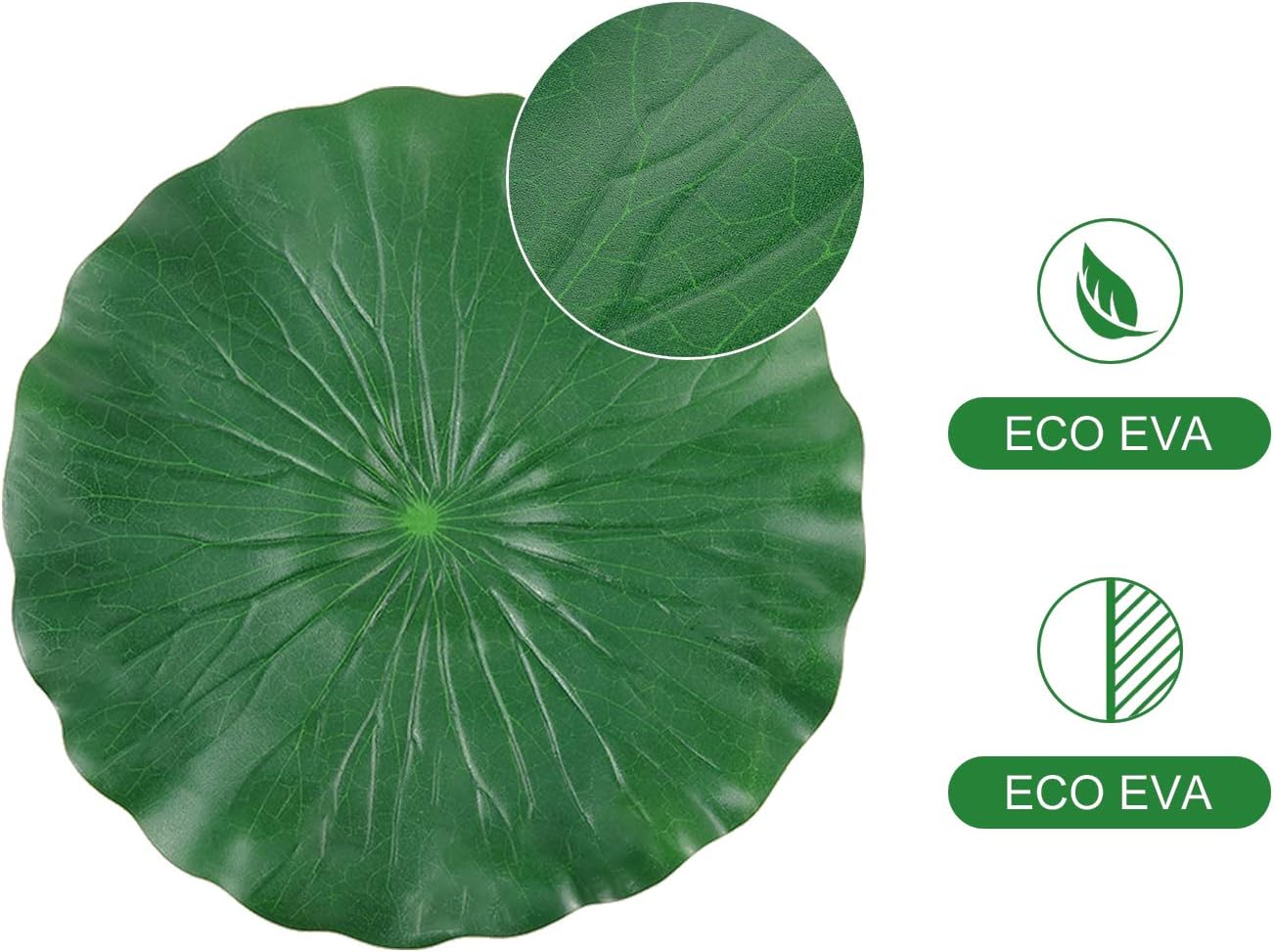 WILLBOND 12 Pieces 4 Kinds Artificial Lotus Leaves Floating Foam Ornament Lily Pads Foliage Pond Decor Water Lily Leaves for Patio Koi Fish Pond Pool Aquarium Decoration - Image 3