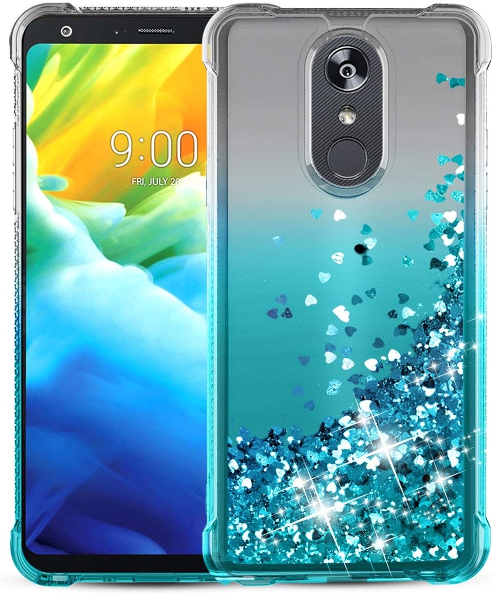 Best green lg stylo 4 phone case glitter