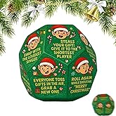 Hilarious Christmas Dice Party Game, Santa Swap Gift Exchange Dice, 12 Sided Christmas Exchange Dice Game, for Men & Women, 3
