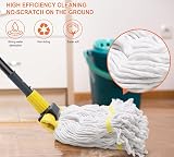 KeFanta Commercial Mop Heavy Duty Industrial Wet Mop 146cm Handle Jaw Clamp view 5