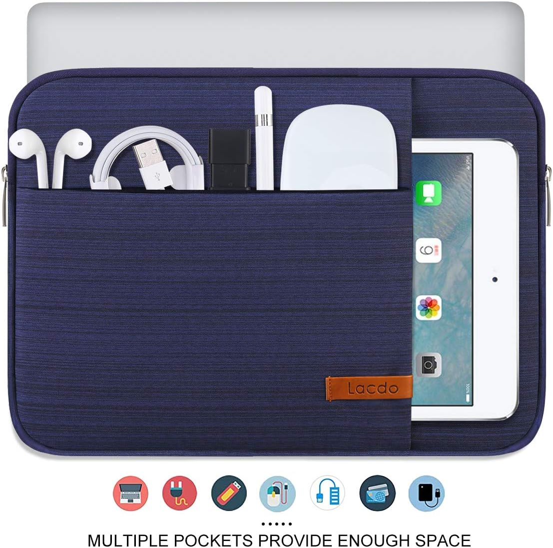 Lacdo Laptop Sleeve Case for 13 inch New MacBook Air M5 A3449 2026/M4 A3240 2025/M3 A3113/M2 A2681/M1 A2337 - Image 5