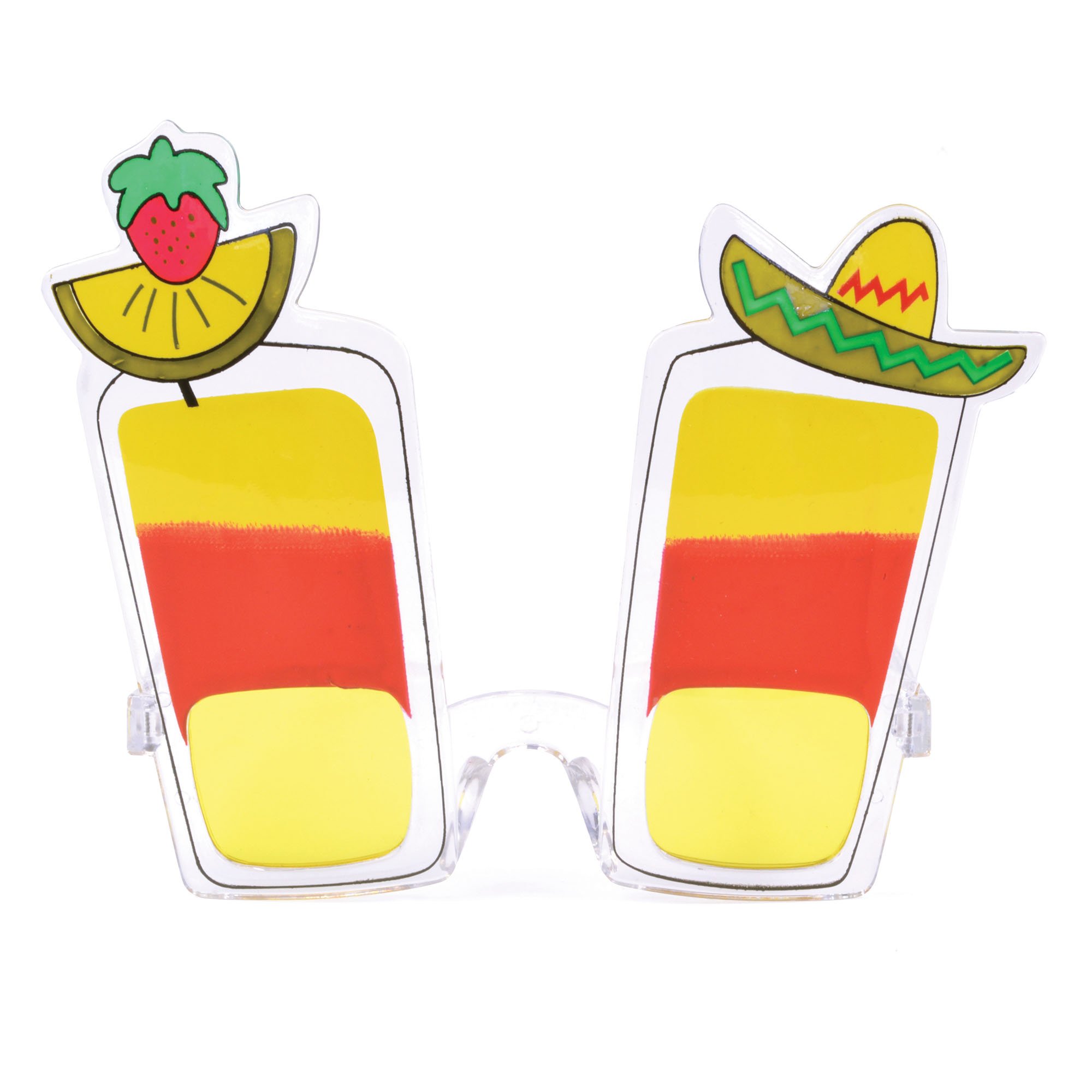 Bristol Novelty BA023 Long Island Cocktail Glasses, Multicoloured, Adult, One Size