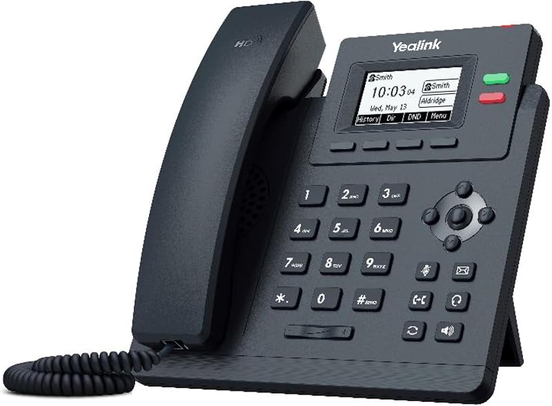 Yealink SIP T31G Entry Level HD Gigabit IP Corded Phone with Large LCD Display