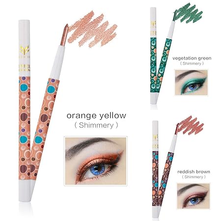 Lidschattenstift, Sansee Beauty Profession Highlighter Lidschatten Bleistift Kosmetik Glitzer Augenschatten Stift (3PCS Lidsc