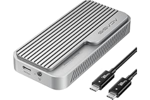 ACASIS 80Gbps M.2 NVMe SSD Enclosure,with Cooling Fan,Compatible with Thunderbolt 5/USB4 V2.0,Back Compatible with Thunderbol