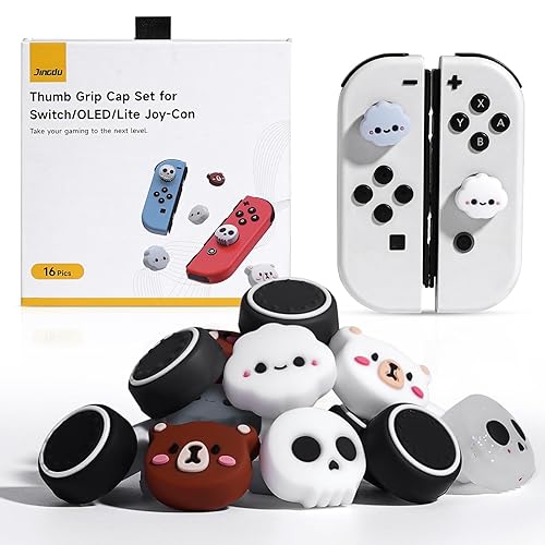 16PCS Silicone Switch Joycon Thumb Grip Caps Compatible with