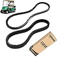 10L0L Clutch Drive & Starter Generator Belt Kit for EZGO RXV, TXT, Workhorse ST 2008-up Golf Cart with Kawasaki Engines, Replace OEM 606136 606138