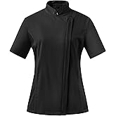 Ubon Women's Chef Coat Side Mesh Vent Zipper Chef Jacket
