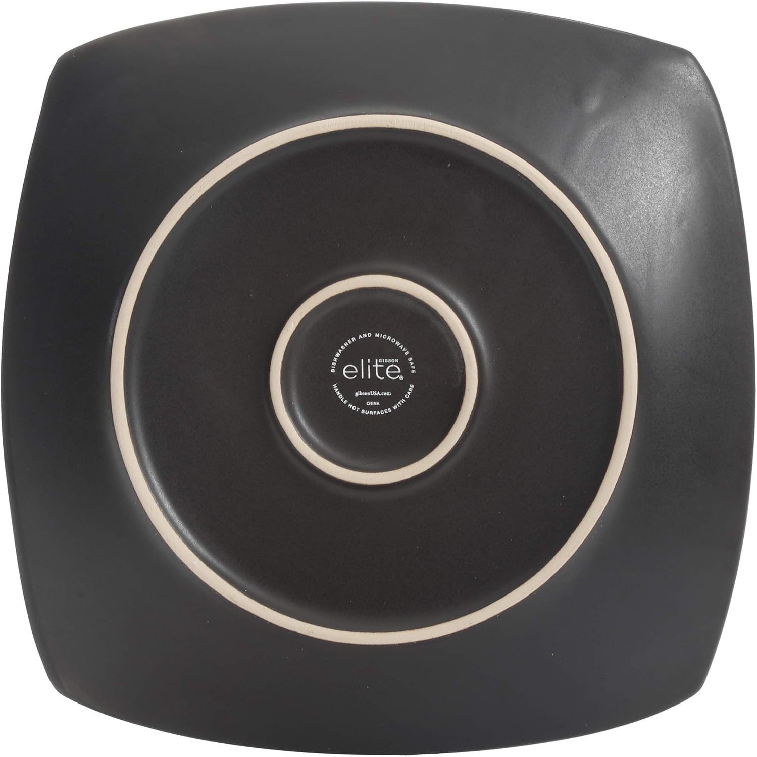  | Gibson Soho Lounge Dinnerware set, Square, Blue: Dinnerware Sets