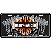 Harley Davidson V Twin Engine License Plate