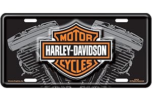 CHROMA Harley Davidson V Twin Engine License Plate