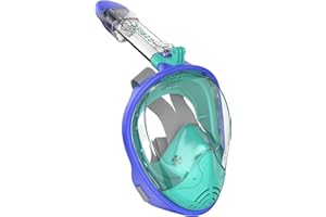 G2RISE SN01 Full Face Snorkel Mask with Detachable Snorkeling Mount, Anti-Fog and Foldable Design for Adults Kids Men Women