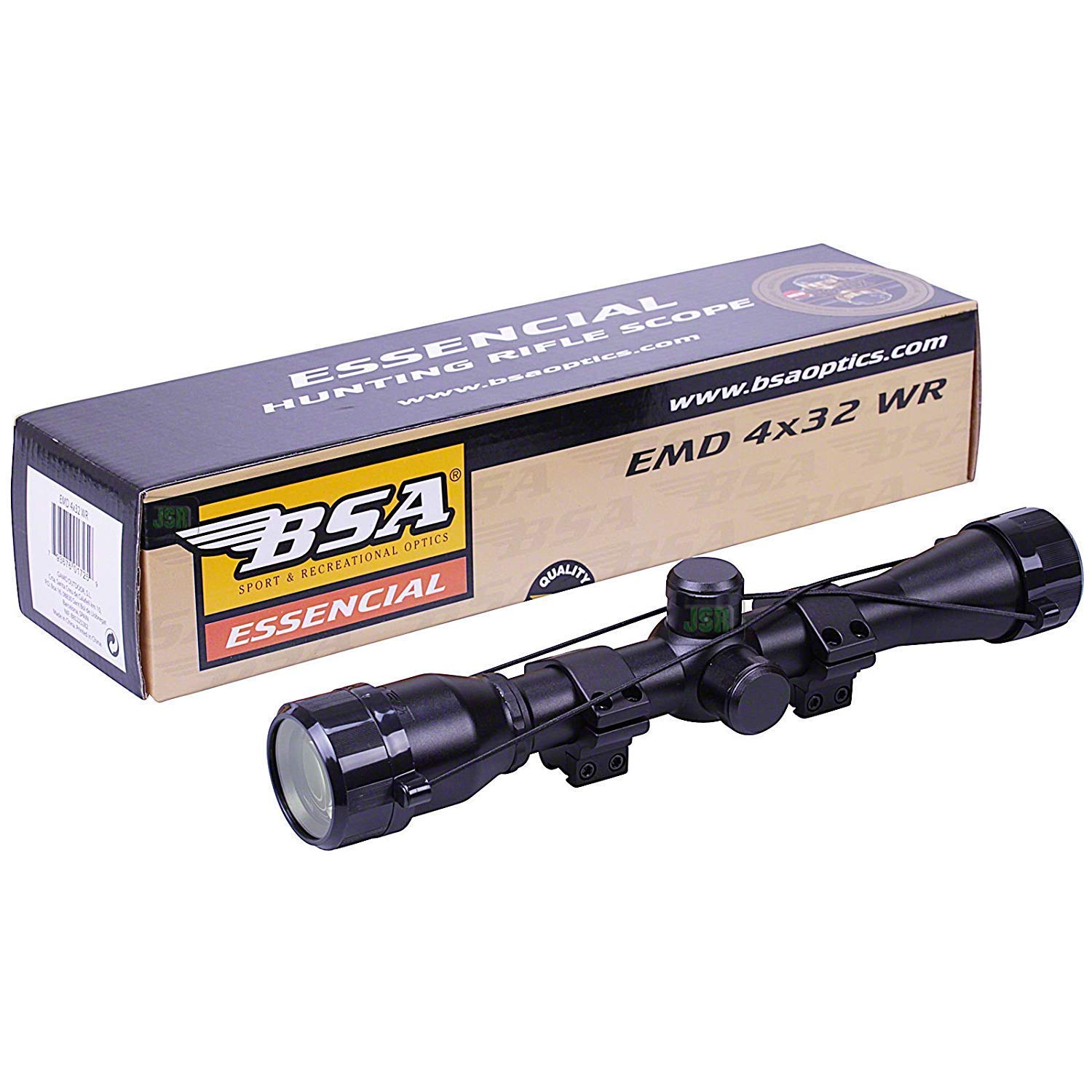 BSA EMD 4x32 Essential TELESCOPIC Air Gun Rifle SCOPE Sight + 11mm 3/8