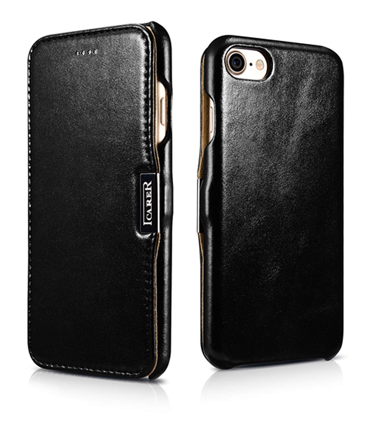ICARER Case For Apple Iphone 8 And 7 (4.7 Inches) Vintage Look Black