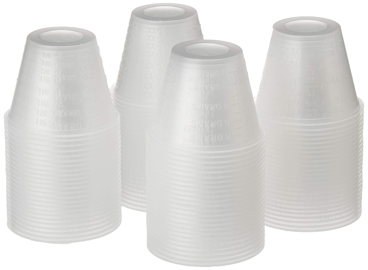 Dynarex 4258 Medicine Cup (Polyethylene), 100 Count, 1 Sleeve, Clear: Industrial & Scientific