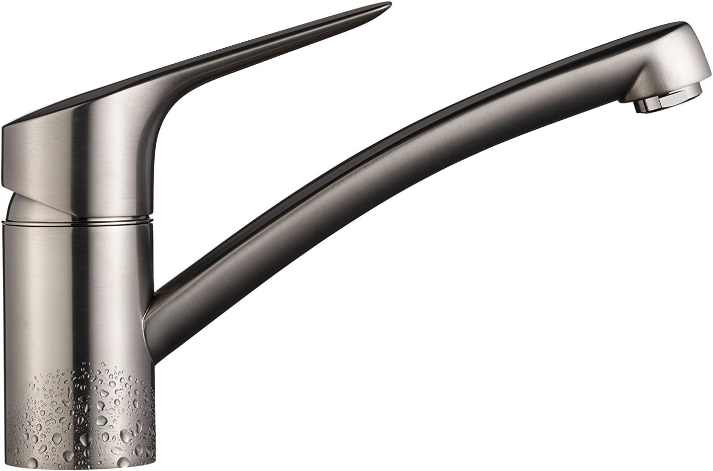 Hansgrohe 13860000 Mysport S Sink Mixer for Kitchen Sinks with 360 ° pivoting Nozzle, Grey, 13860800, Gebürsteter Stahl, Norme - Image 3