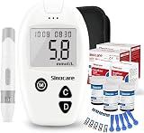 Sinocare Safe-Accu Blood Glucose Monitor Kit with Strips 100 & Lancing 100 UK