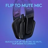 Logitech G335 Wired Gaming Headset Black 3.5mm Mic Flip to Mute Memory Foam view 5