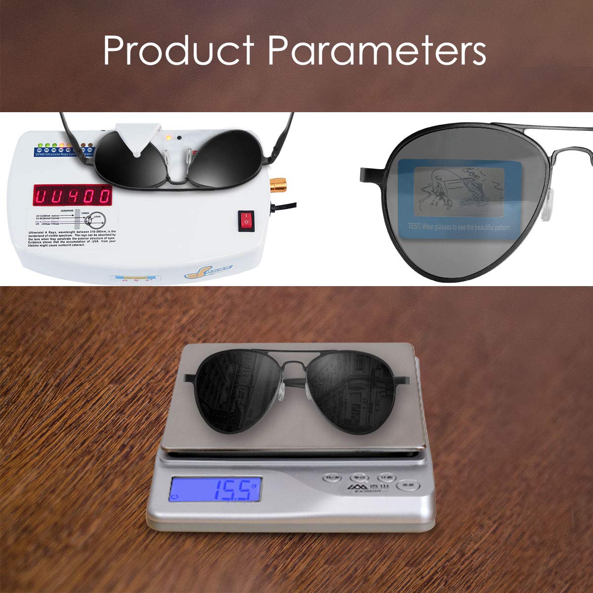 CHEREEKI Gafas de sol Hombre polarizadas, Gafas de Sol Aviador Hombres Mujeres Protección UV400 para Conducción Verano Deportes Moda Gafas de sol (Oscuro-Gris)