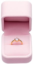 Giftop Velvet Single Ring Box Case Holder for