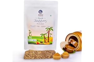 Indic Organics Palm Jaggery Powder | Made by Traditional Stirring Method | Chemical Free | Low Glycemic Index | Ole Bella, Ka