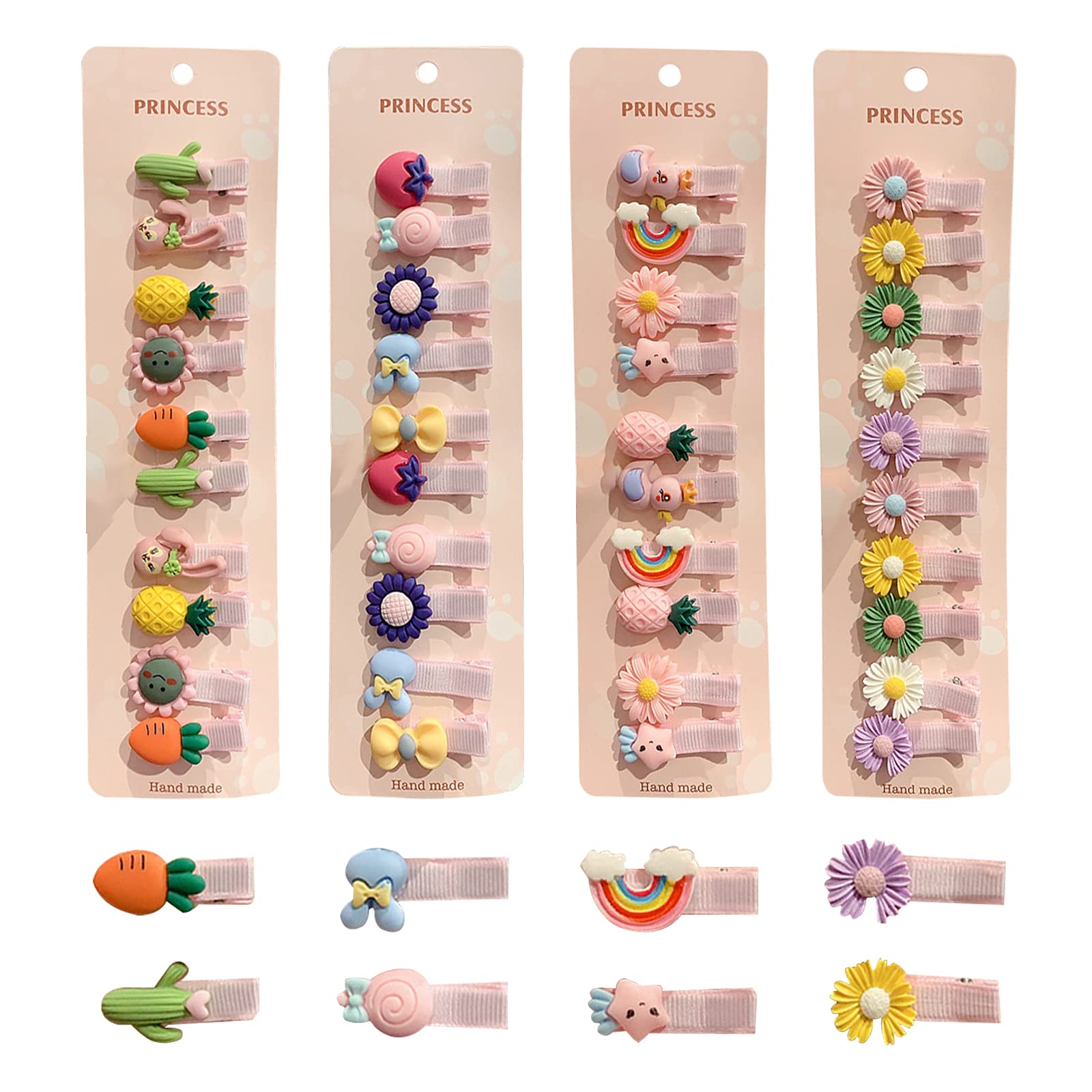 MHwan Toddler Hair Clips, Hair Clips for Girls, 40pcs Girls Hair Clips, Childrens Hair Clips, Baby Girl Hair Clips, Multiple Style Clips for Baby Little Girls Toddlers Kids Children