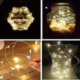 BXROIU 2 Pack Fairy Lights Battery Operated 5m Silver Wire 50 LEDs view 5