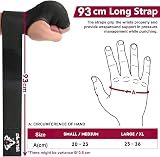 Islero Gel Inner Boxing Hand Wraps 93cm Quick Long Wrist Straps Black view 6