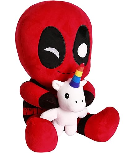 Simba Marvel Deadpool Peluche En Peluche, Taille Moyenne, 25 Cm, Issue Du Film Marvel Studios Deadpool Et Wolverine, Jouet Pour Fans Et Collectionneurs