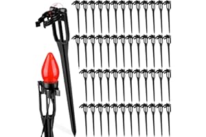 Suzile Christmas Light Stakes for C9 C7 9.5'' Tall Xmas Yard Stakes Plastic Christmas Lights Outdoor Universal Yard Lawn Holiday for Garden Lawn Path Walkway Holiday
