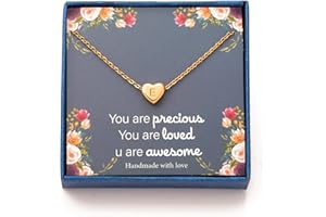Tiny Gold Initial Heart Pendant Necklace Handmade Dainty Personalizd Alphabet Letter Name Necklace Choker Jewelry Gift for Wo