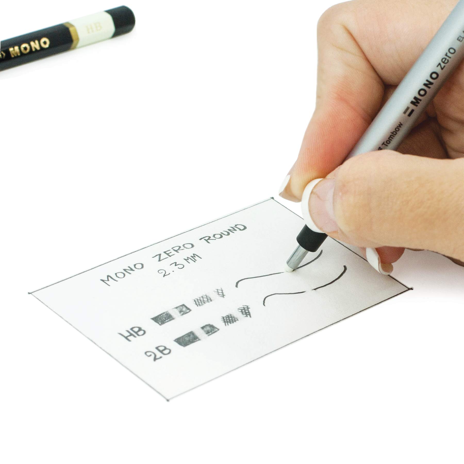 Tombow Mono 57307 Tombow MONO Zero Eraser Refill, Round 2.3 mm, 1Pack