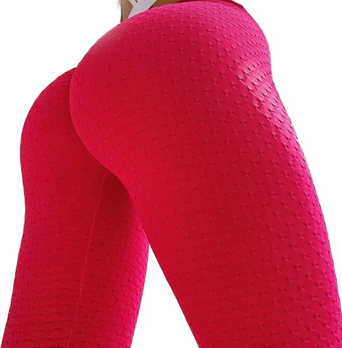 Men's Yoga Pants High Waisted Bubble Hip Lifting Leggings for Exercise