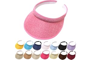 Sun Sports Visor Hat Cloth Covered Slip on Visor Cotton Womens Visor Cap Tennis Visor for Women Men Sun Visor